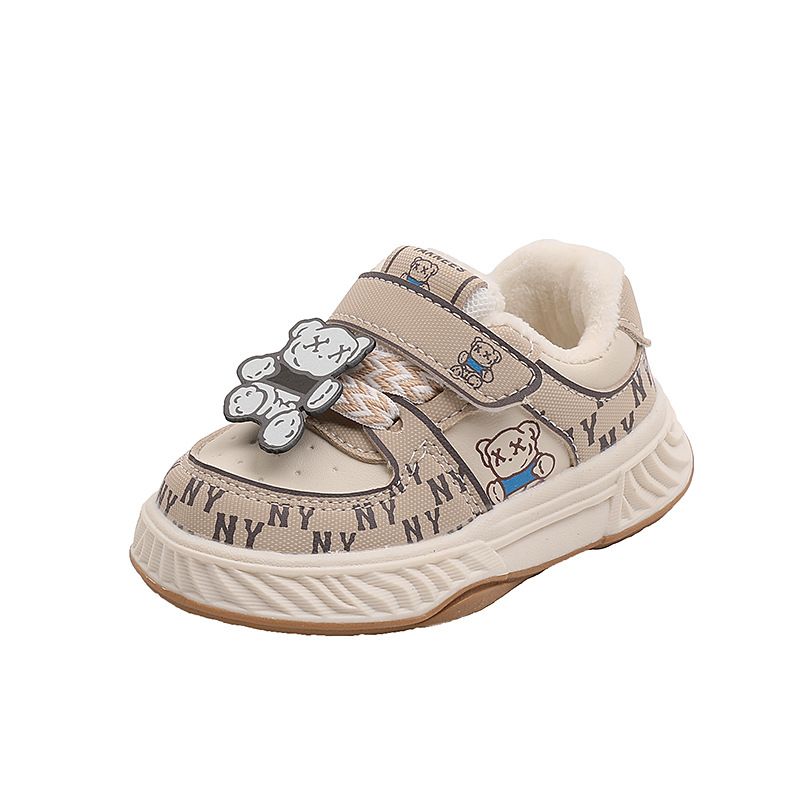 Zapatillas de velcro y oso de Nueva York para niños