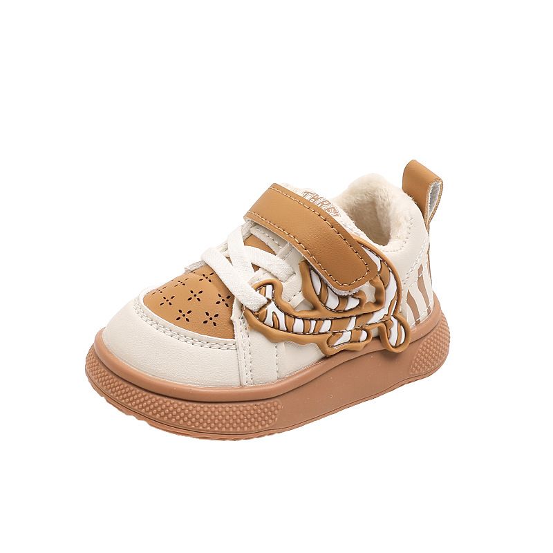 Zapatillas de piel y velcro para niños