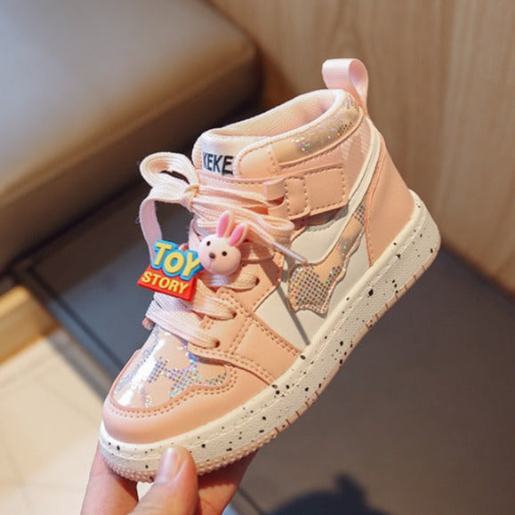 Zapatillas de juguete para niños con purpurina