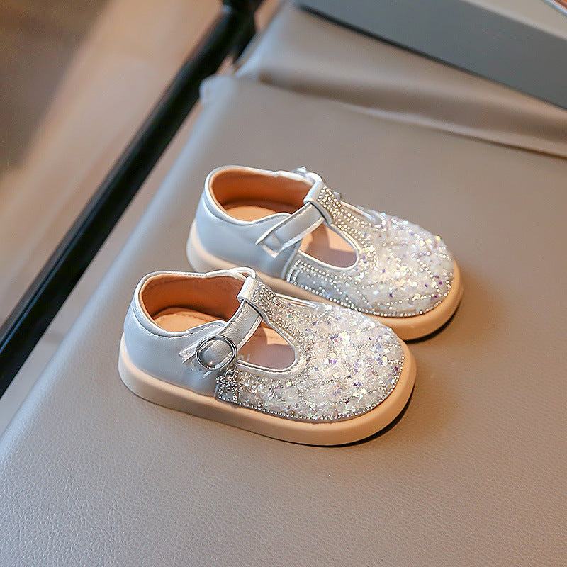Zapatos de niña con purpurina