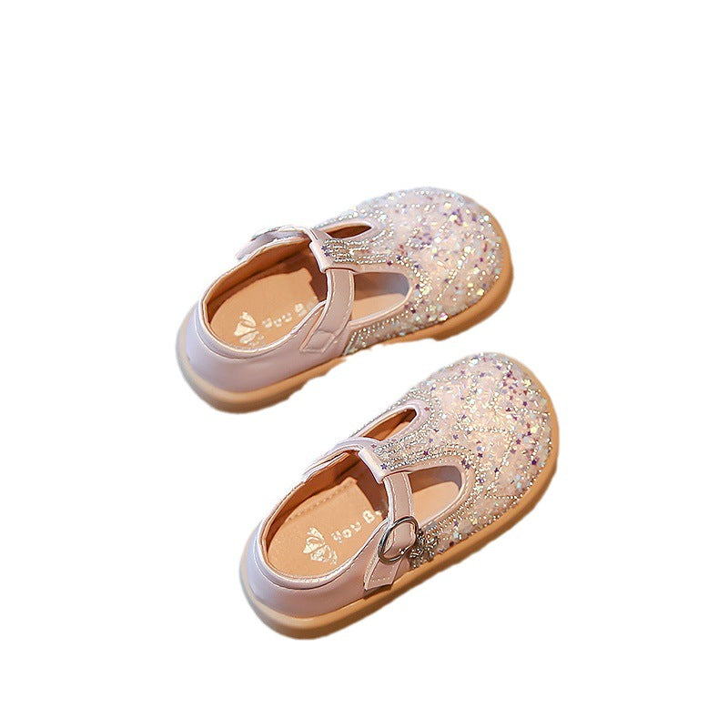 Zapatos de niña con purpurina