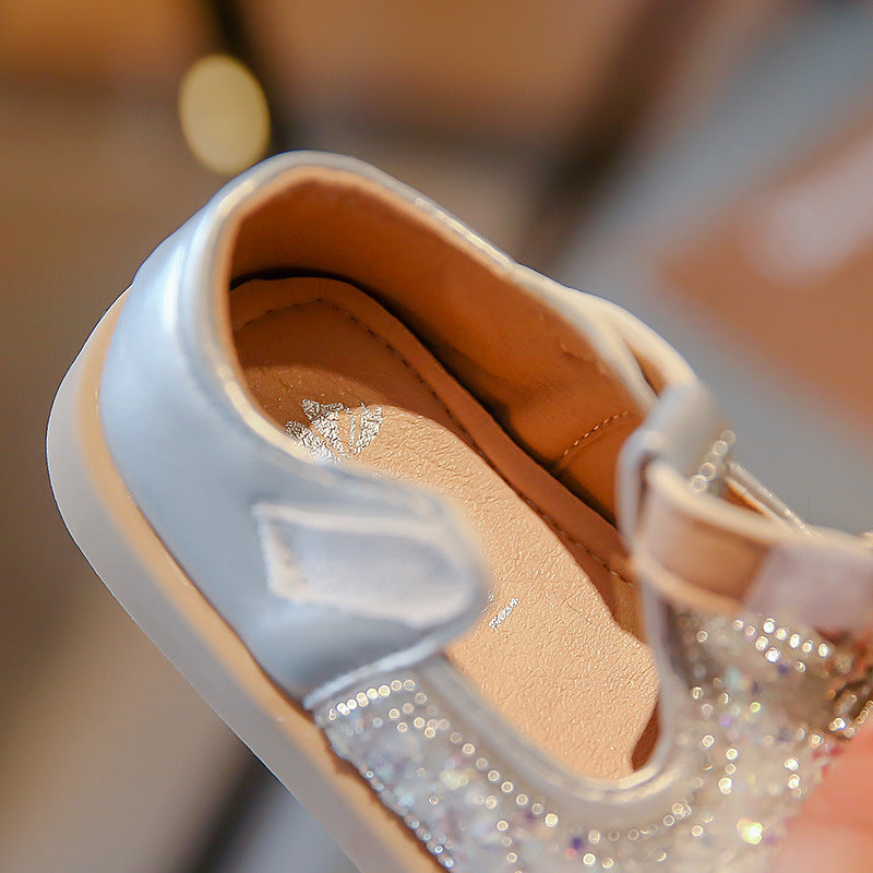 Zapatos de niña con purpurina