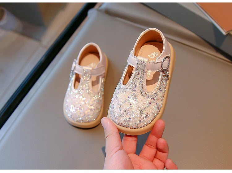 Zapatos de niña con purpurina