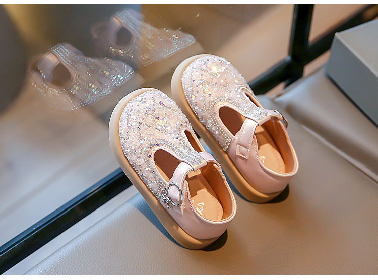 Zapatos de niña con purpurina