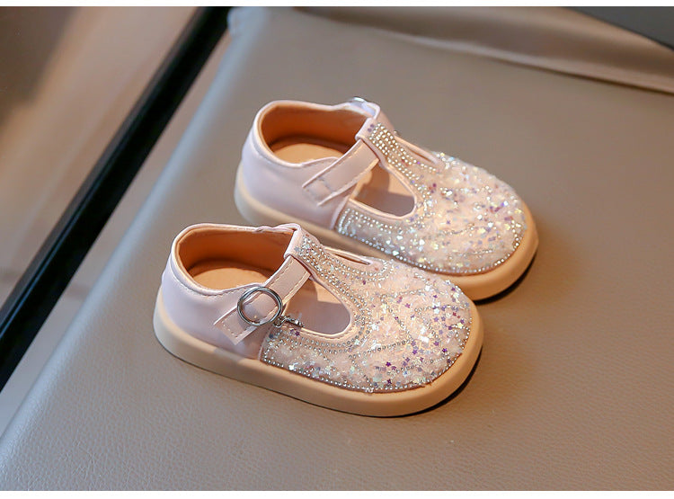 Zapatos de niña con purpurina
