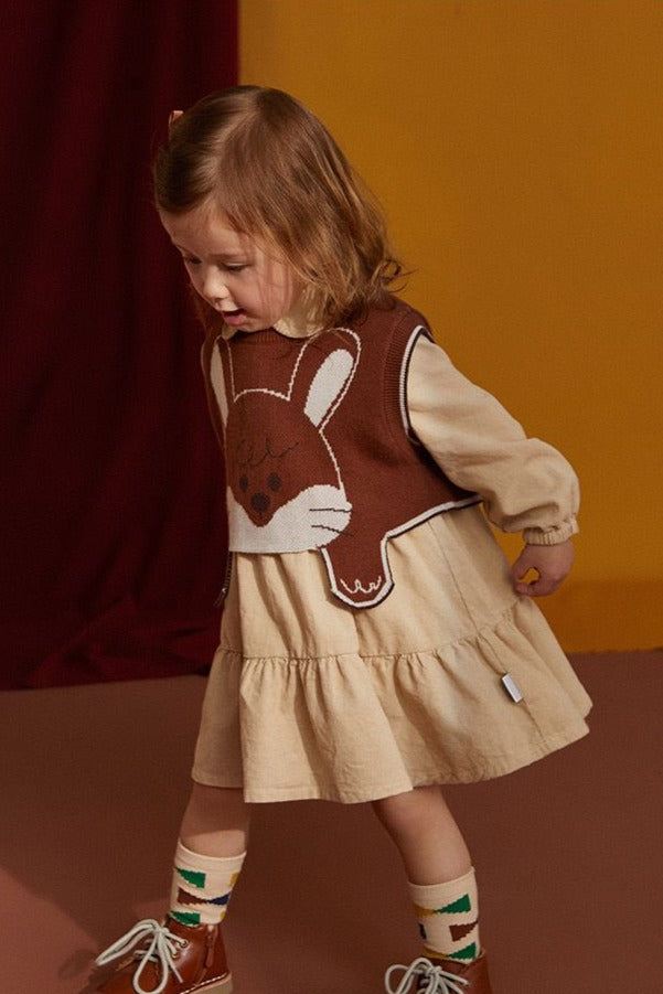 Vestido tipo chaleco de conejito