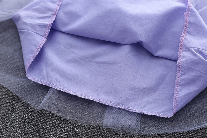 Vestido de tul + chaqueta de cerezas