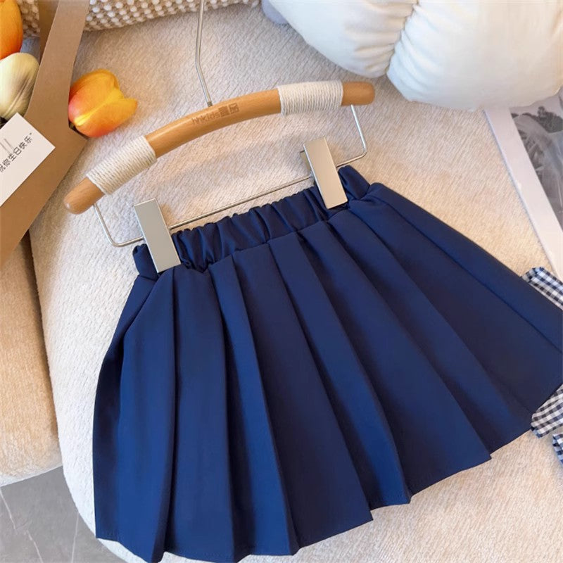 Conjunto de punto a cuadros para mujer infantil