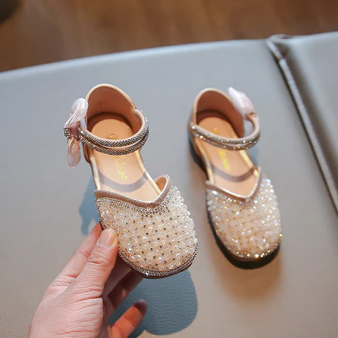 Bailarinas para niña con lazo de strass