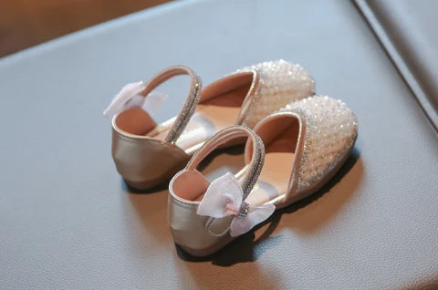 Bailarinas para niña con lazo de strass