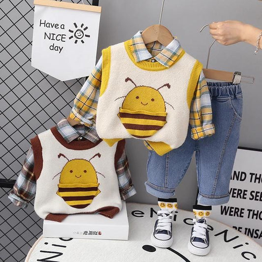 Conjunto infantil para hombre 3 piezas Abelinha