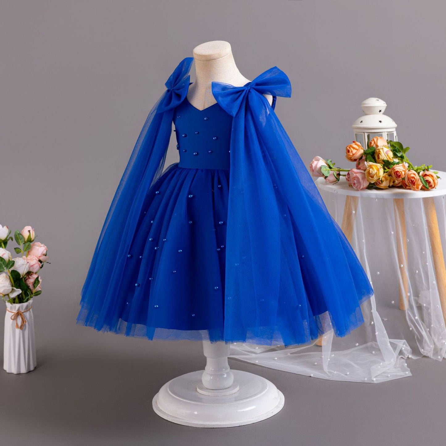 Tulle Bow Children's Party Dress
