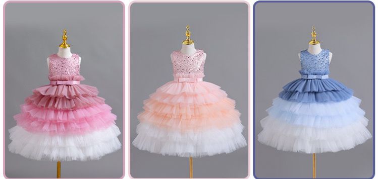 Children's Tulle Layered Dress