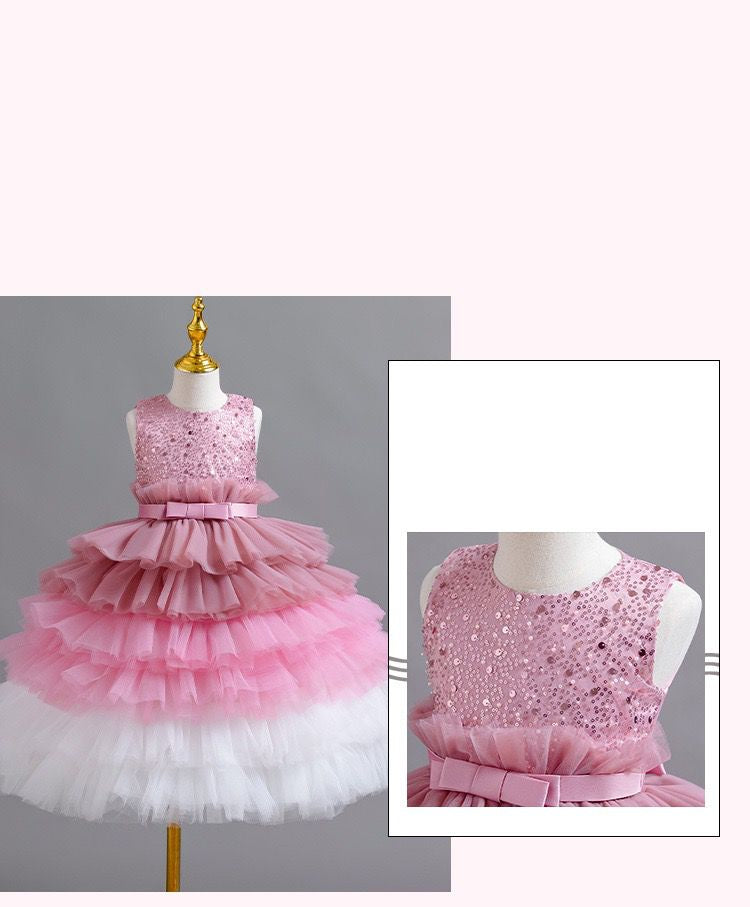 Children's Tulle Layered Dress