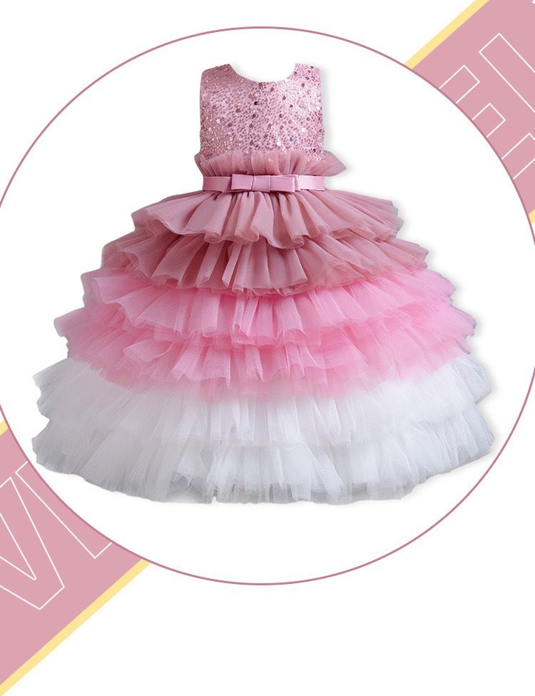 Children's Tulle Layered Dress