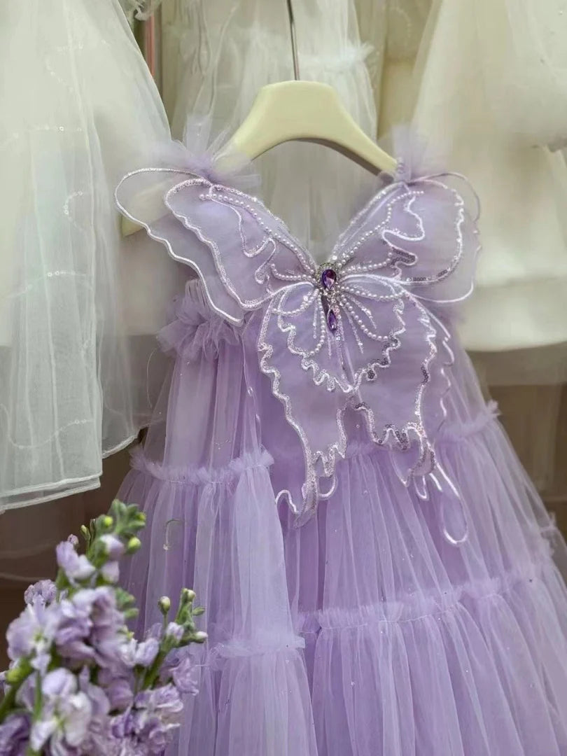Shiny Wing Tulle Children's Dress