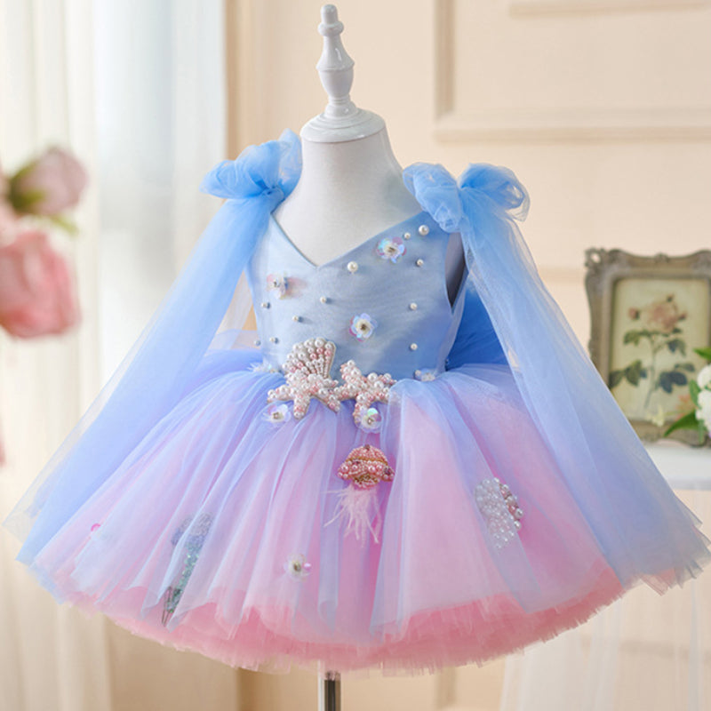 Sparkling Pink and Blue Dress