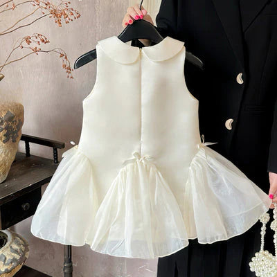 Delicate White Children's Party Dress