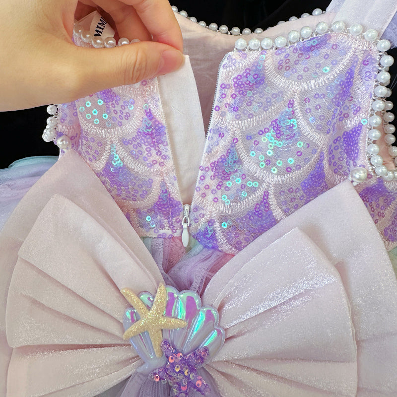 Children's Mermaid Layered Party Dress
