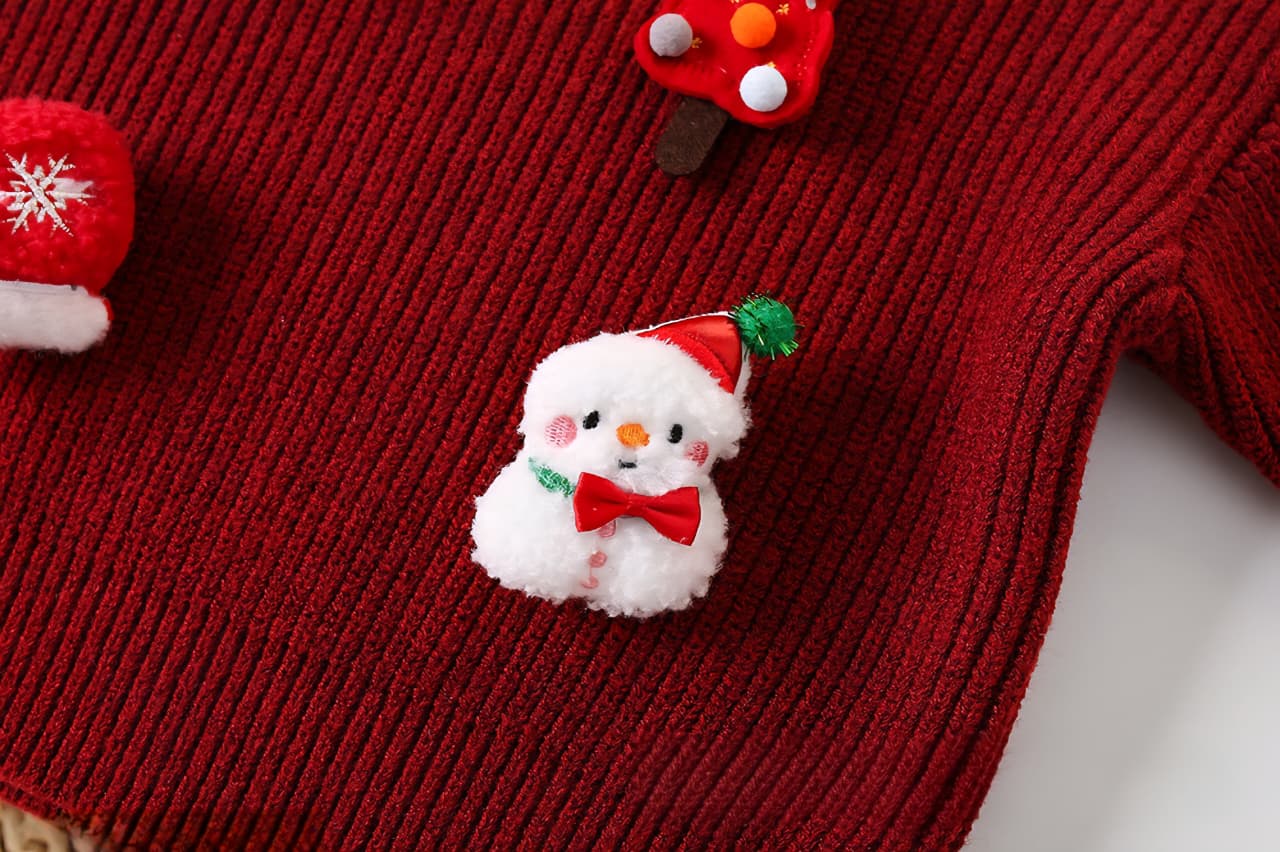 Girls’ Christmas Plaid Outfit