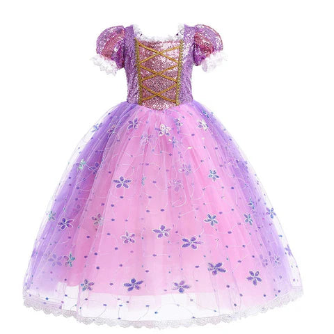 Vestido de fiesta de Rapunzel