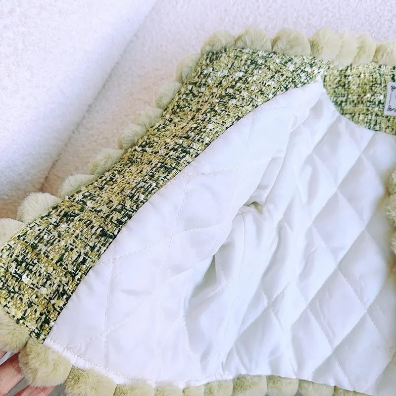 Conjunto de abrigo infantil con lazos