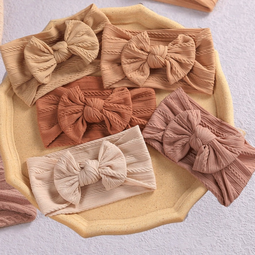 Cable Bow Baby Headband
