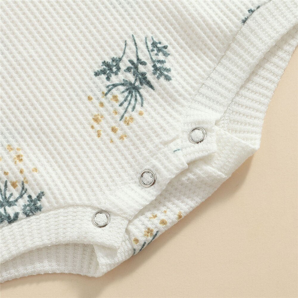 Body infantil floral + fajín