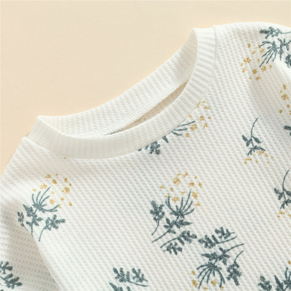 Body infantil floral + fajín