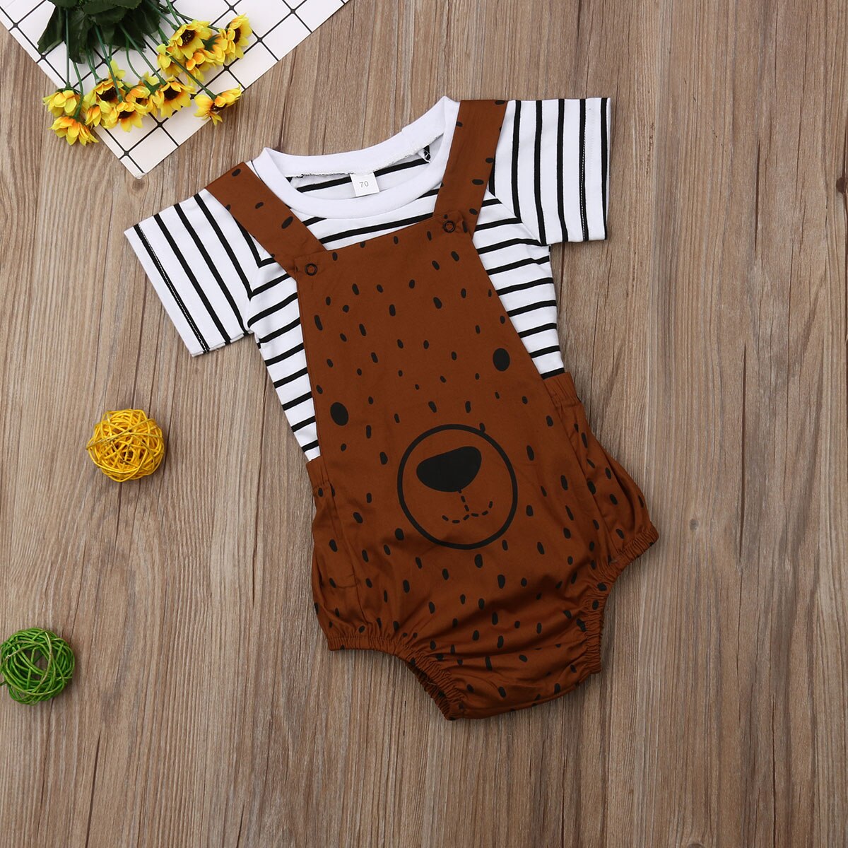 Body/camiseta de oso