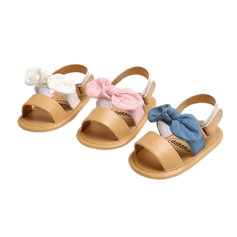 Sandalias casuales con lazo