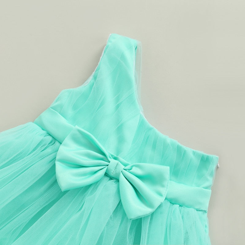Vestido de tul con lazo