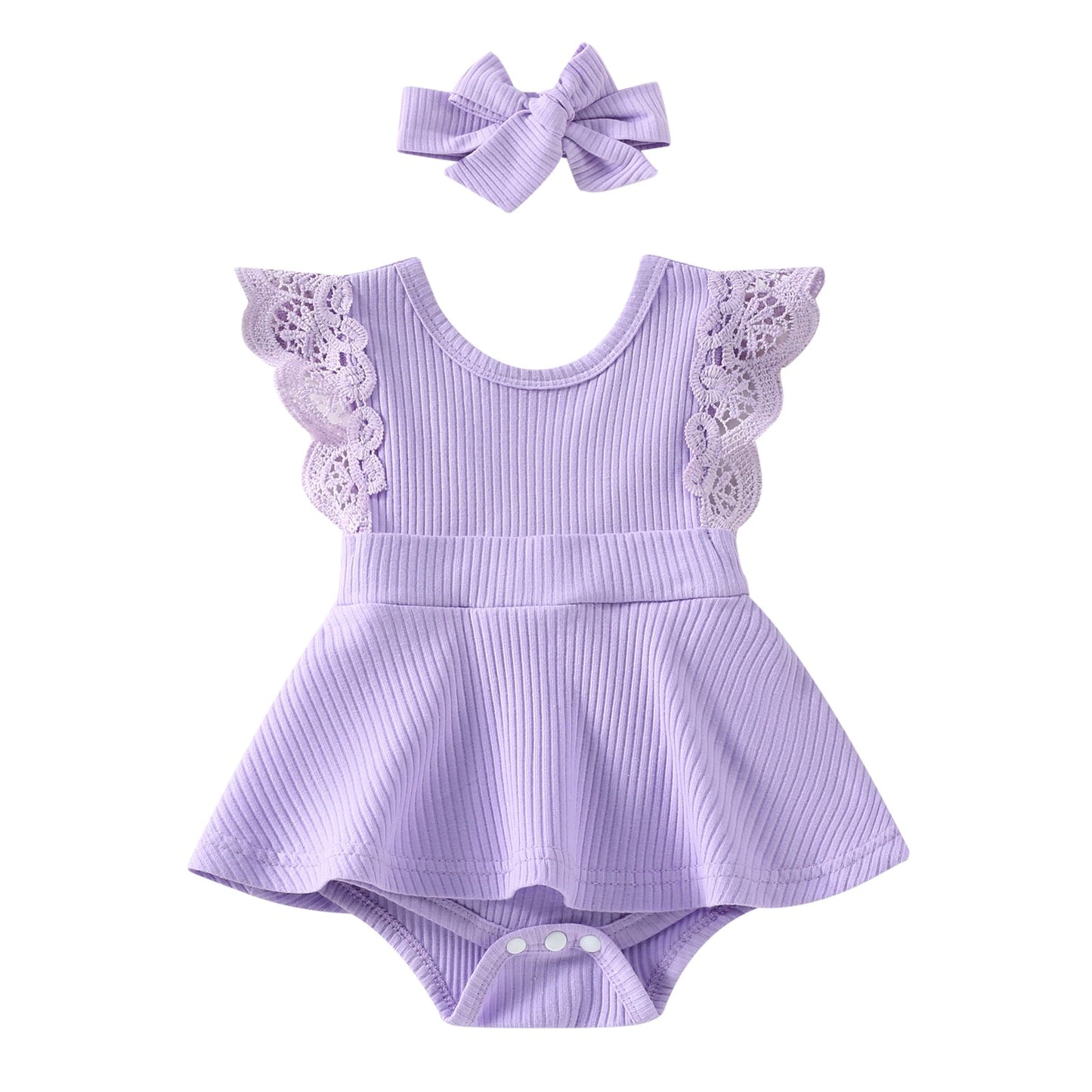 Conjunto de mono y diadema de colores caramelo