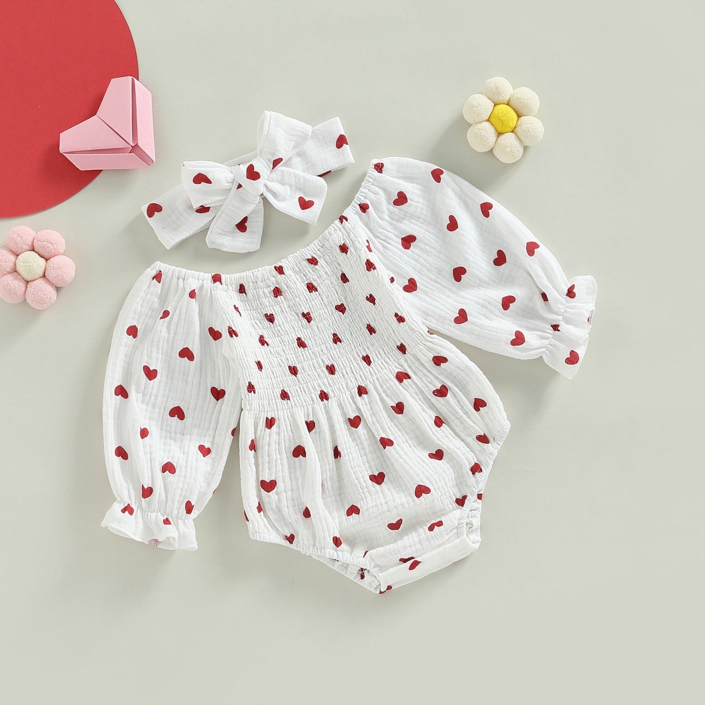 Body infantil Corazones