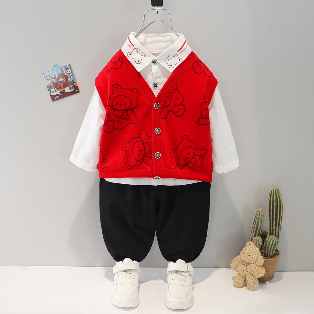 Conjunto de 3 piezas de oso