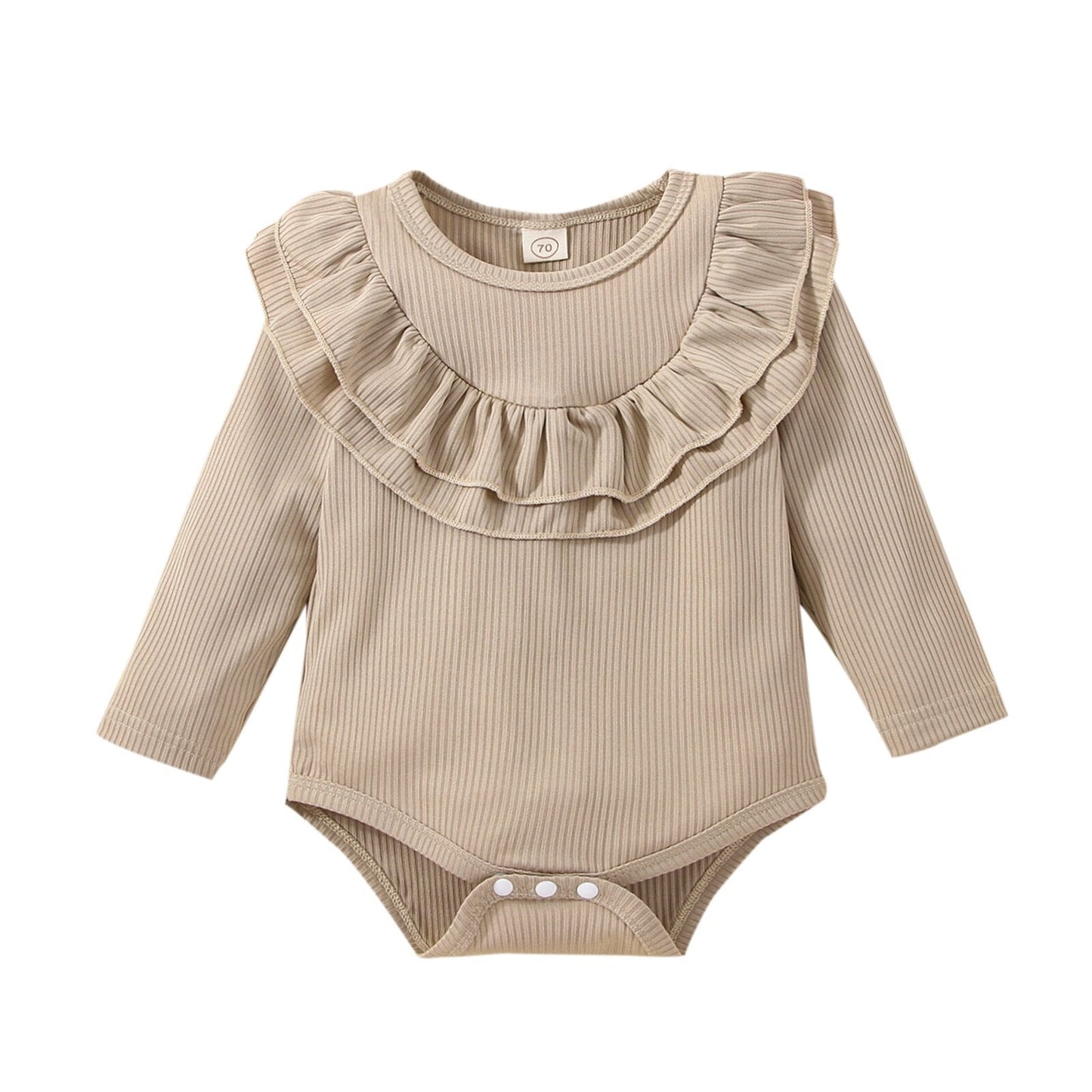 Body infantil con cuello con volantes