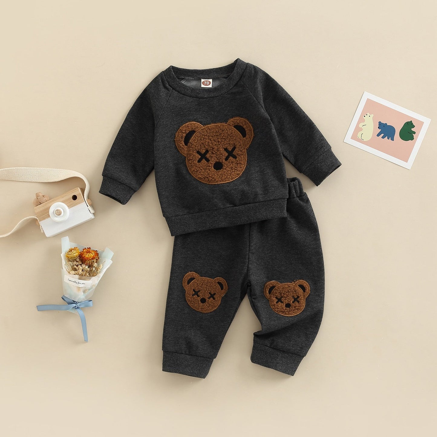 Conjunto infantil de oso