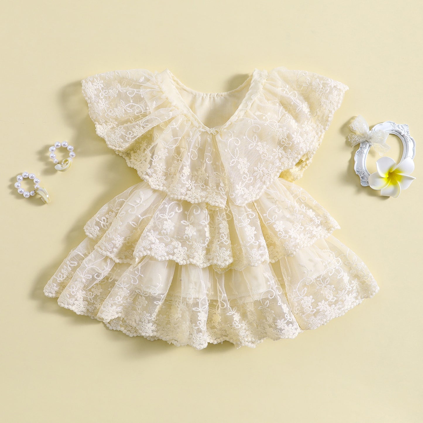Vestido de encaje para niños