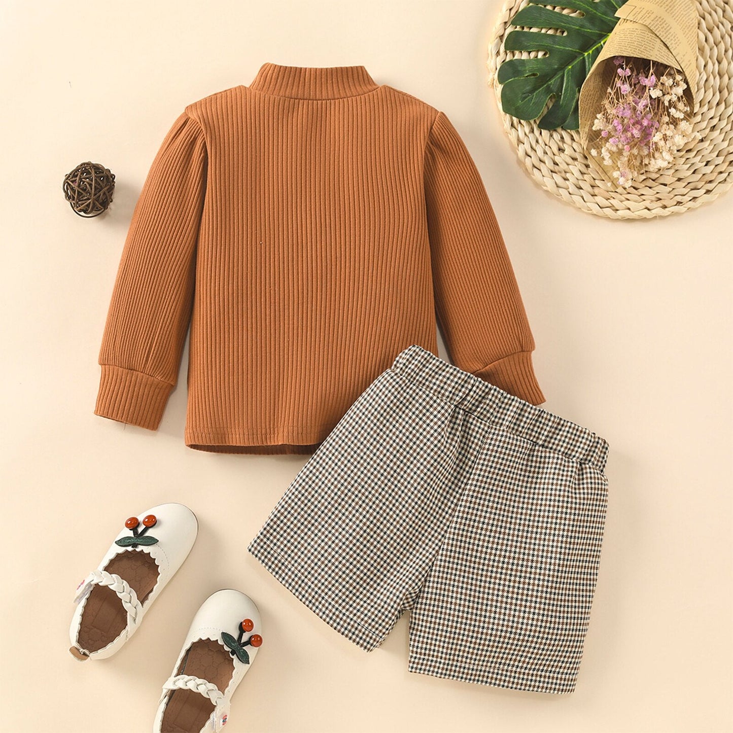 Conjunto de pantalones cortos de ajedrez