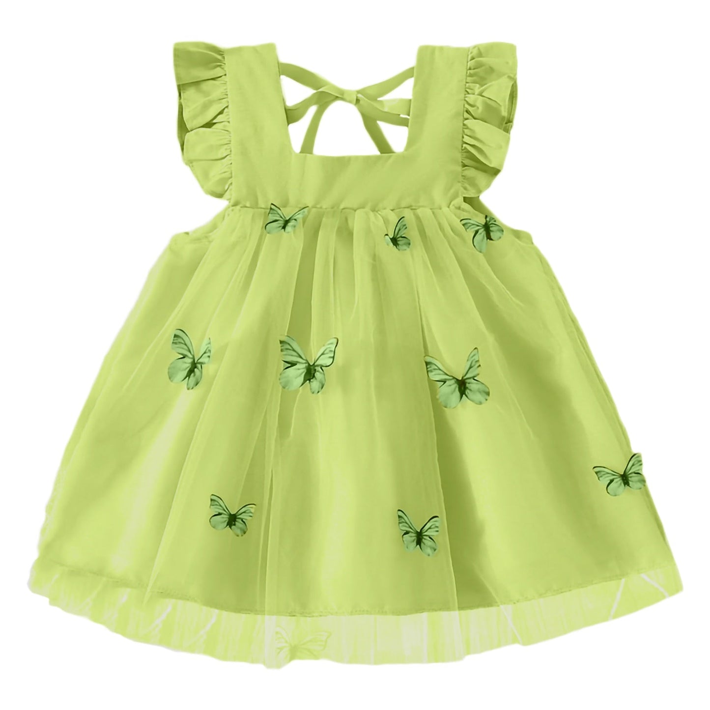 Vestido de tul con mariposas