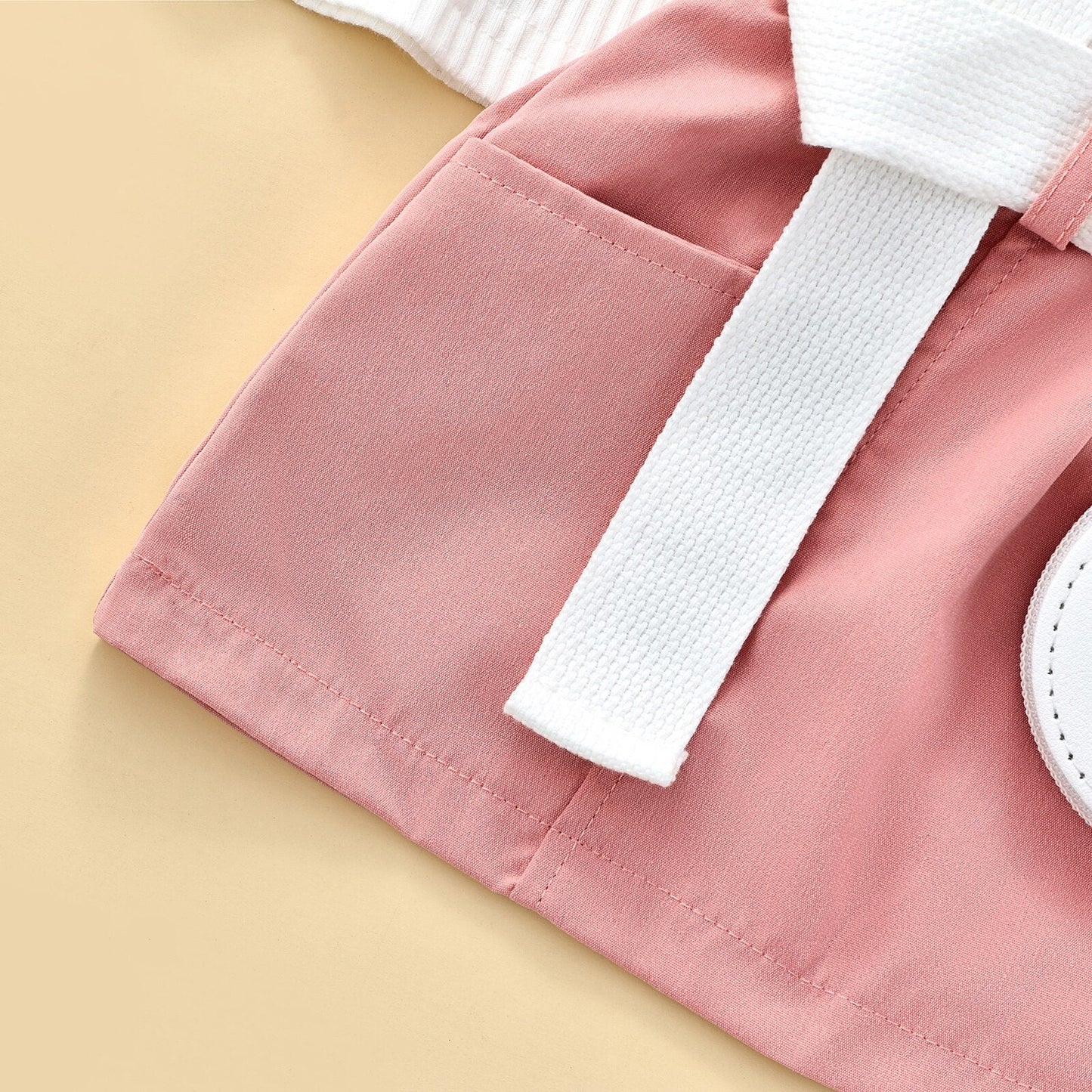 Conjunto de falda de verano para niños sin mangas