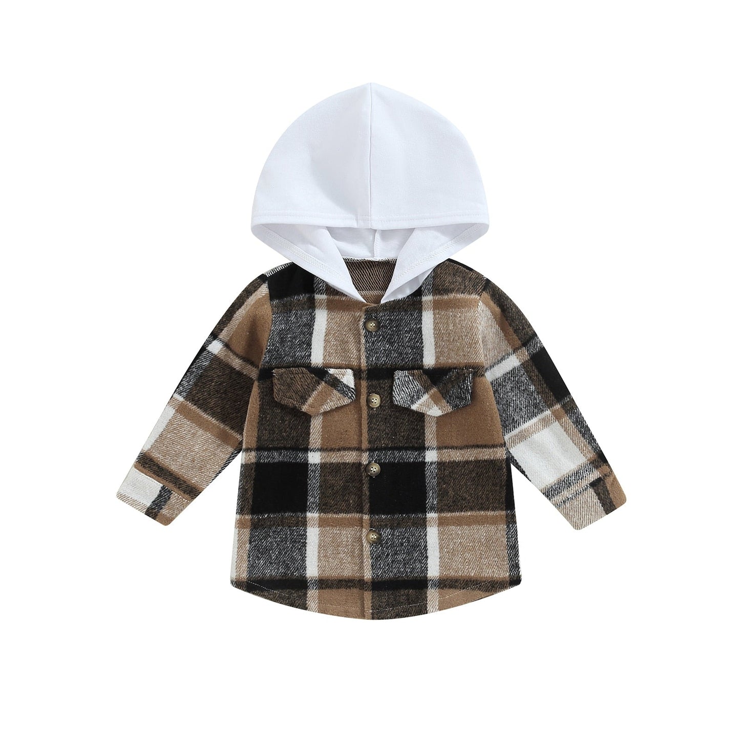 Blusa de ajedrez con capucha