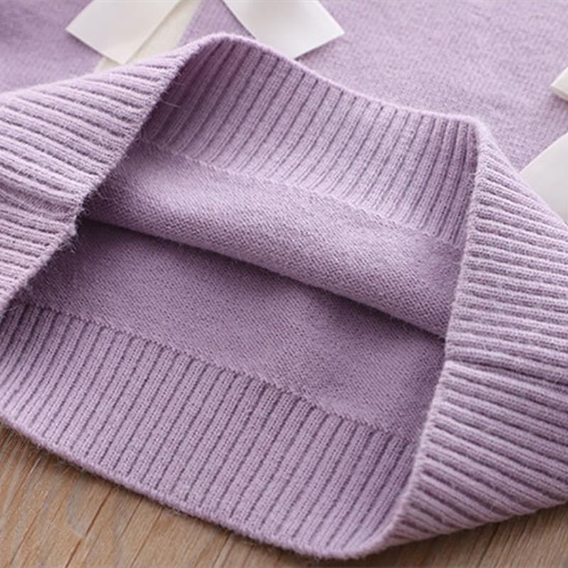 Conjunto de dos piezas de punto con suéter y falda plisada para niños