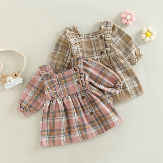 Vestido de ajedrez para niños