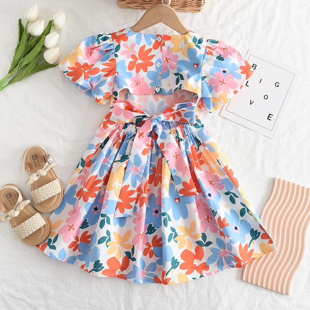 Vestido elegante con lazo