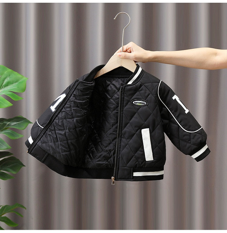 Parkas deportivas gruesas de plumón para niños