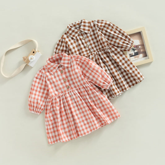 Vestido de ajedrez para niños