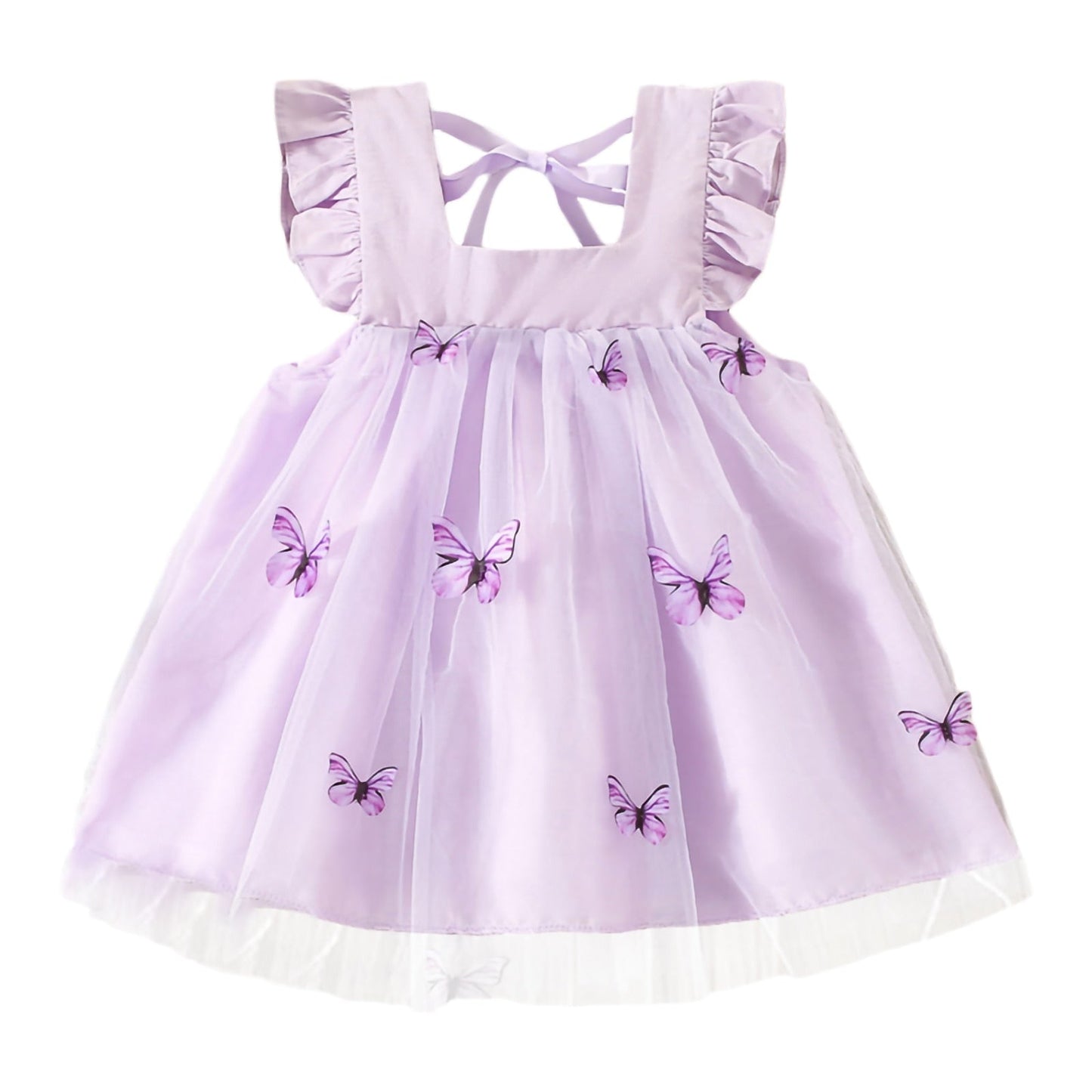 Vestido de tul con mariposas