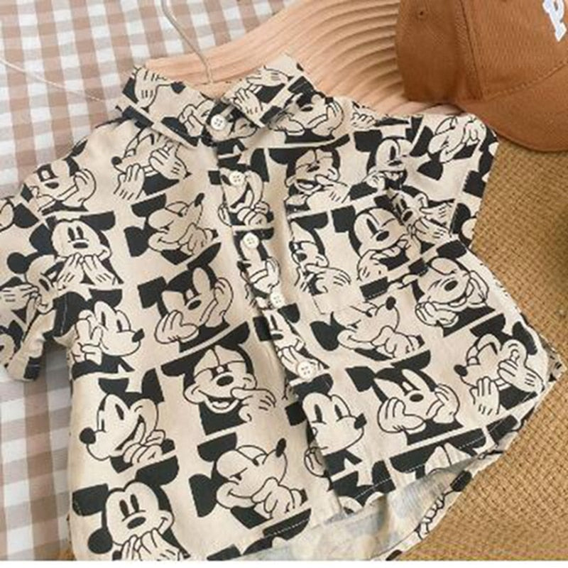Camisa de manga larga de Mickey de dibujos animados