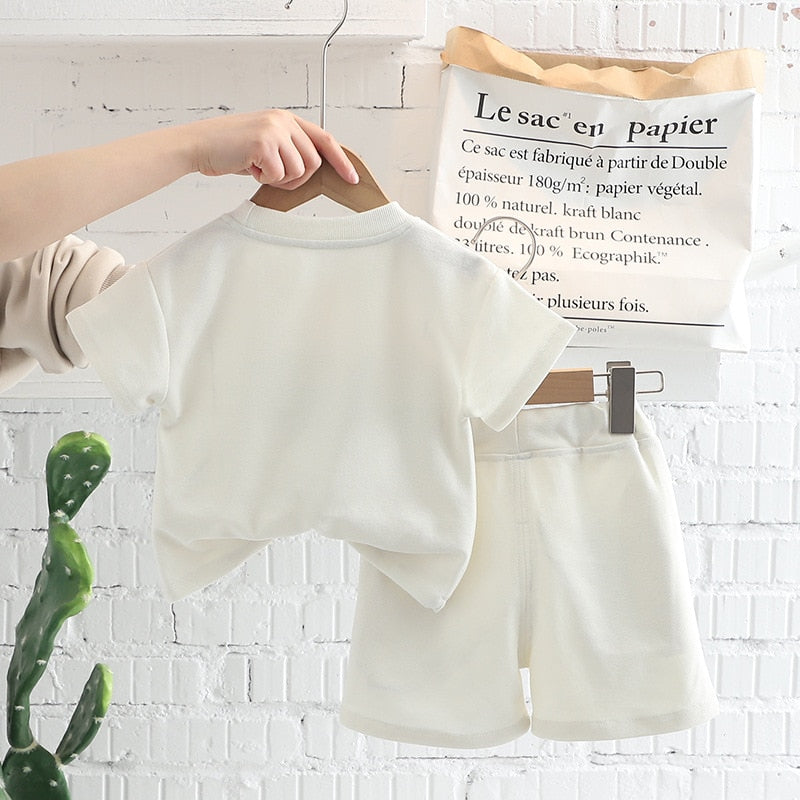 Conjunto infantil de verano de cocodrilo